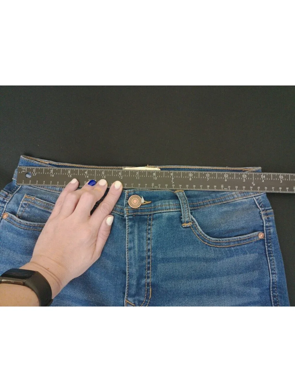 Angels Jeans Womens Blue Forever Young Convertible Size 8 Medium Wash Skinny Y2k